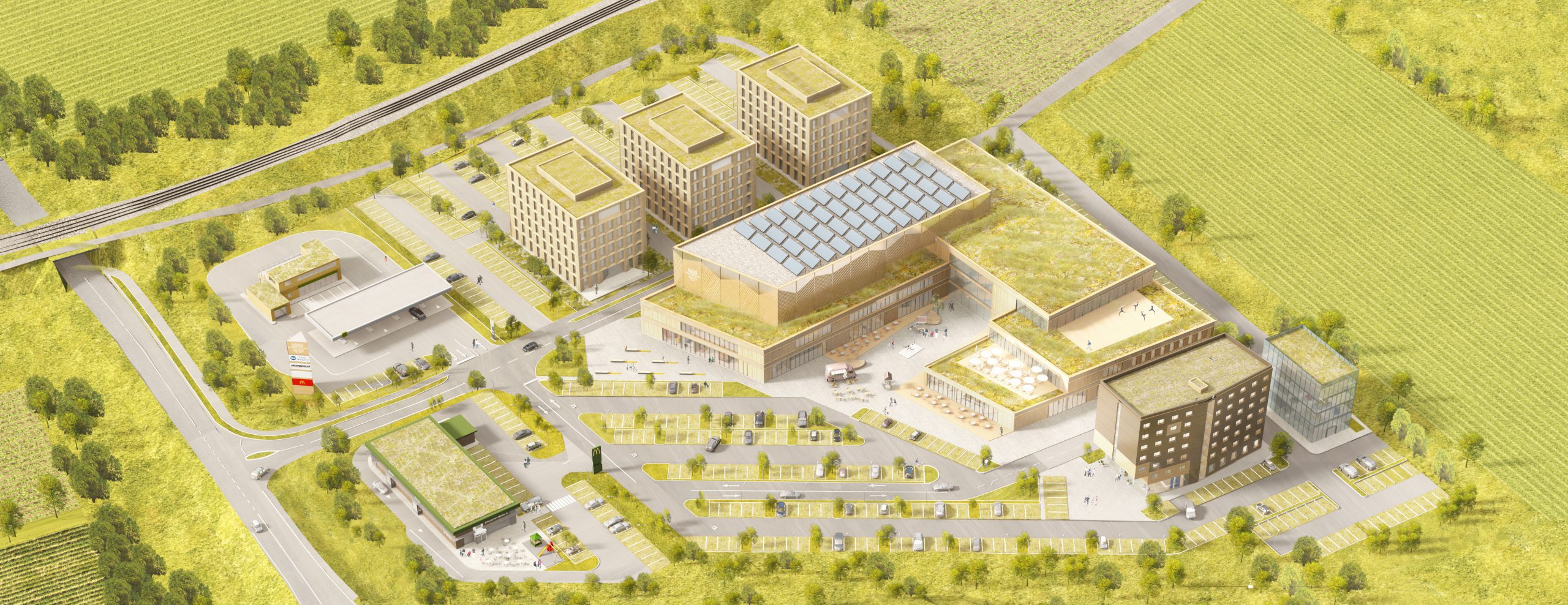 Kaiserreich Kiefersfelden: zugeschnittene Ansicht aus der Vogelperspektive