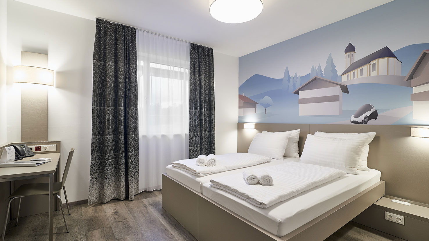 Zimmer mit Doppelbett im Best Western Hotel